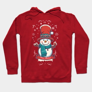 Vintage Snowman Hoodie